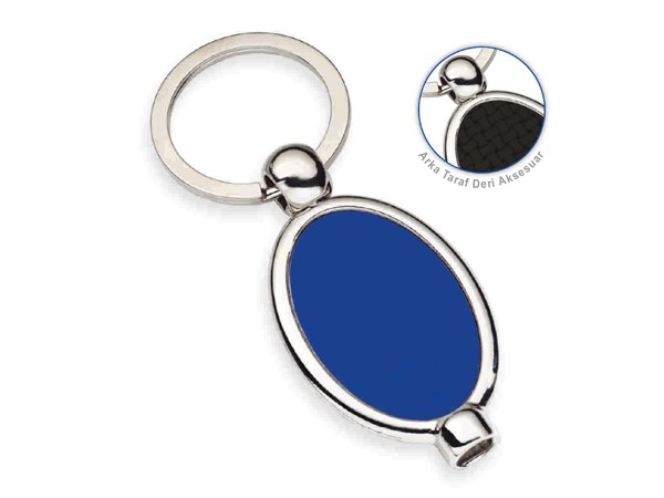 OVAL PURJÖR ANAHTARLIK LACİVERT
